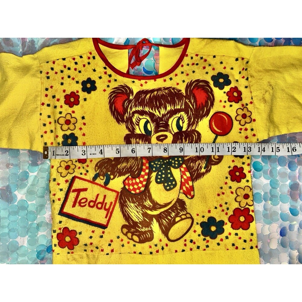 True Vintage 1960’s Child’s Halloween Costume Ben Cooper Teddy Bear Yellow - Picture 11 of 13